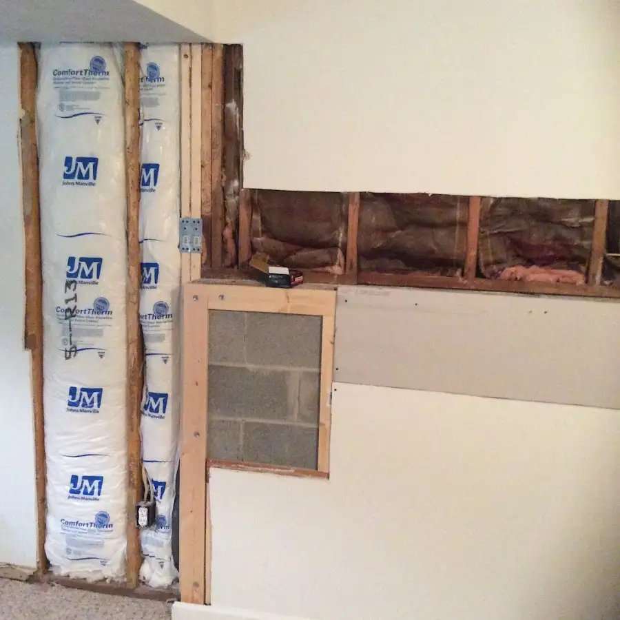 Wall insulation replacement during Contents Cleaning & Restoration in Mendota